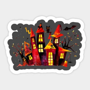 Scary Houses Sticker